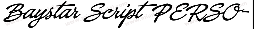 Baystar Script PERSO字体转换